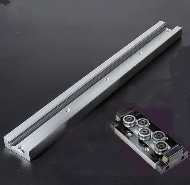 SGR15 2' feet Compact Linear Motion Guide Rail 2 Feet Long + SGB15UU-5 Bearing Block