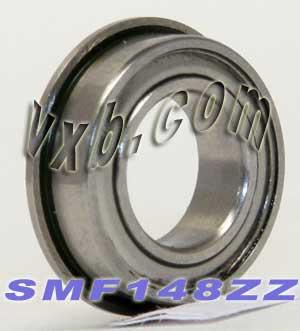 SMF148ZZ Flanged Bearing Shielded Stainless Steel 8x14x4 Bearing