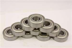 10-Pack SR6ZZ 3/8" x 7/8" x 9/32" Stainless Steel Shielded Bearings