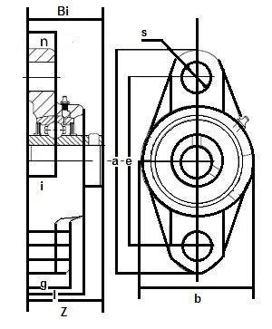 SSUCFT209-27 Stainless Steel Flange 2-Bolt 1 11/16 Mounted Bearing