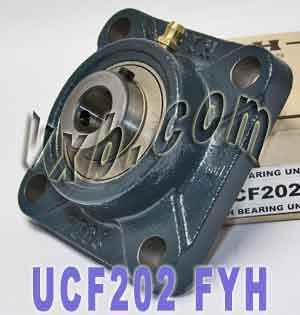 UCF-202 FYH Square Flanged Bearing 15mm inner Diameter Mounted Bearing