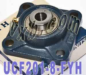 UCF201-8 FYH Bearing Square Flanged 1/2 Inner Mounted Bearing
