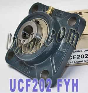 UCF202 FYH Square Flanged Bearing 15mm inner Diameter Mounted Bearing