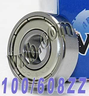 100-Pack 608ZZ Skateboard/Inline Skate/Rollerblade/Hockey Bearings