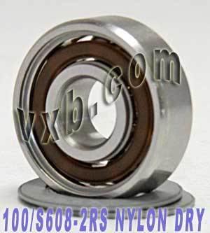 Wholesale 100-Pack Stainless Steel Skate Nylon Cage Dry Sealed Bearings