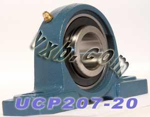1-1/4 Bearing UCP-207-20 + Pillow Block Cast Housing Mounted Bearing