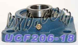1-1/8 Bearing UCF-206-18 + Square Flanged Housing Mounted Bearing