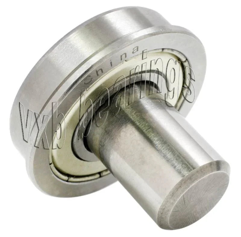 1-1/8 Inch Flanged Bearing - 1/2 Diameter Integrated 1-1/4 Axle