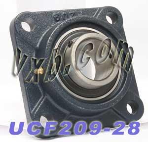 1-3/4 Bearing UCF-209-28 + Square Flanged Housing Mounted Bearing