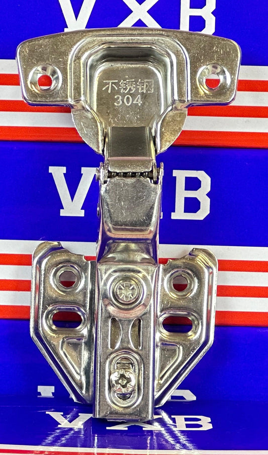 1-3/8" Stainless Steel Full overlay Smooth Hydraulic Hinge