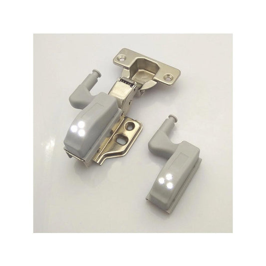 1-3/8" Stainless Steel Smooth Hydraulic Hinge - light