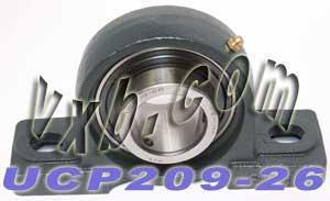 1-5/8 Bearing UCP-209-26 + Pillow Block Cast Housing Mounted Bearing