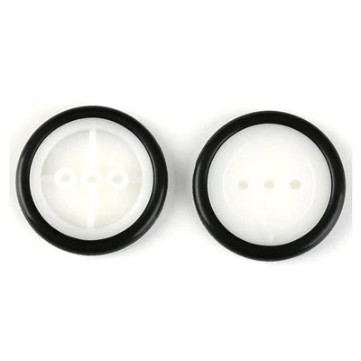 1.95mm Plastic Robot Rubber Chassis Wheel for Toy Cars 42Q