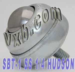 1-Stud Type Ball transfer SBT-1-SS 1/4" Threaded Stem Bearing
