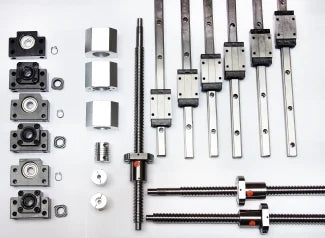 1' x 1' Foot CNC Router Kit 16mm Rail Guideway System & Ball Screws XYZ Travel 12" x 12" x 10"