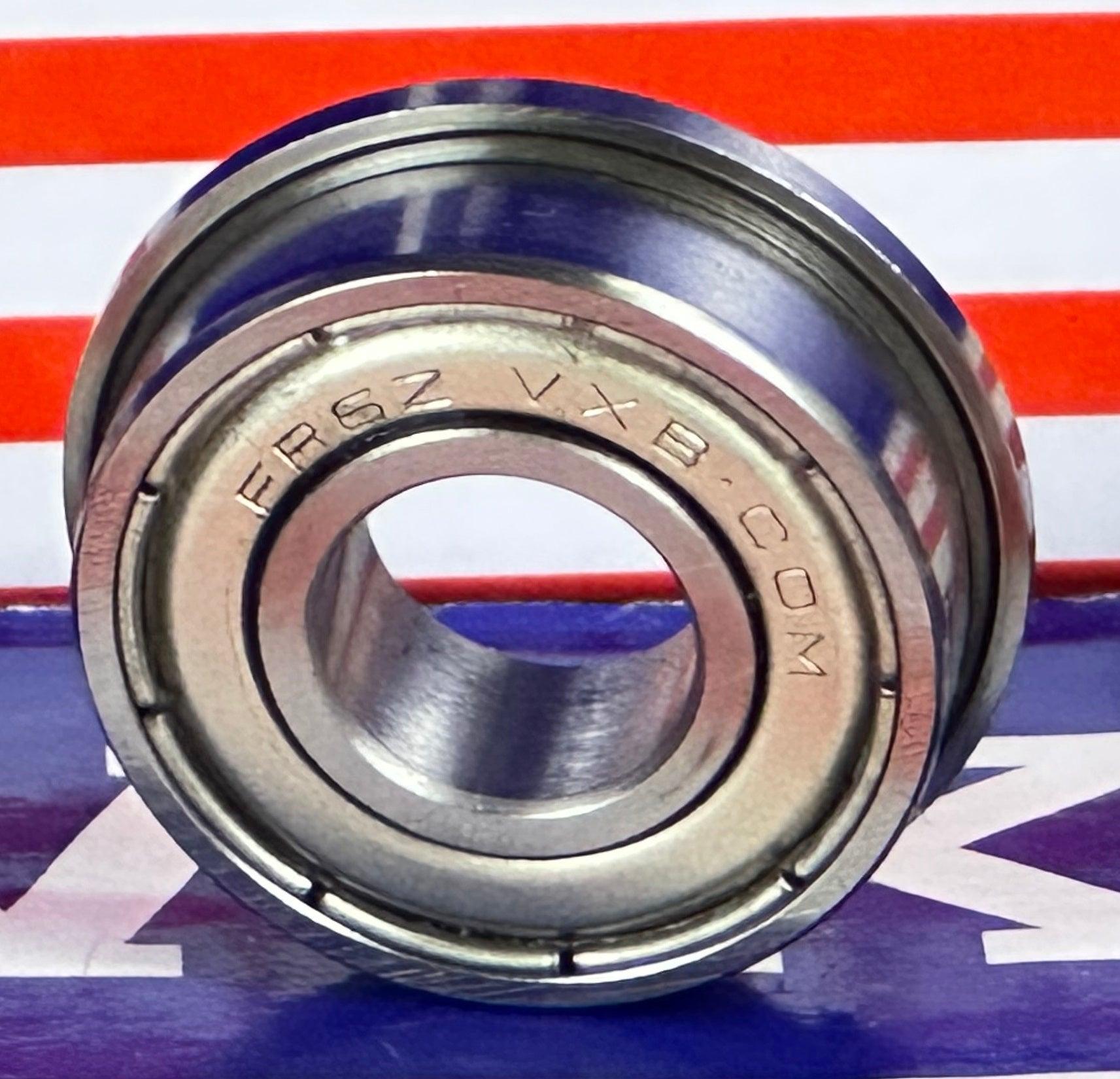 10-Pack Flanged Shielded Bearings FR6ZZ 3/8" x 7/8" x 9/32" Bearings