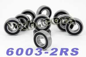 10-Pack Sealed Bearing 6003-2RS 17x35x10mm