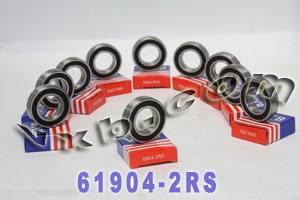 10-Pack Sealed Bearing 61904-2RS 20x37x9mm