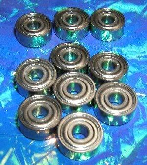 10-Pack Yoyo Bearings 1/4x3/8 (.250x.375) inch Miniature