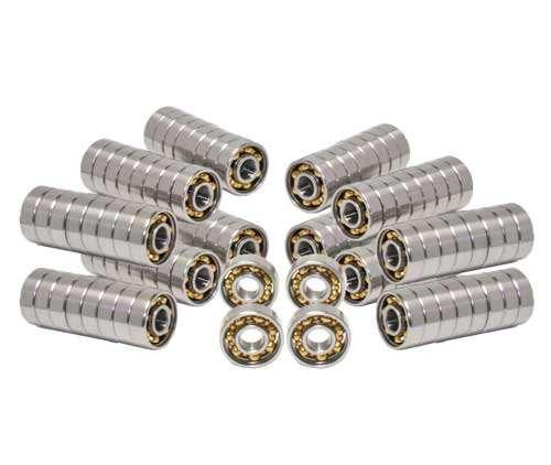 100 Skate Bearing Bronze Cage Open