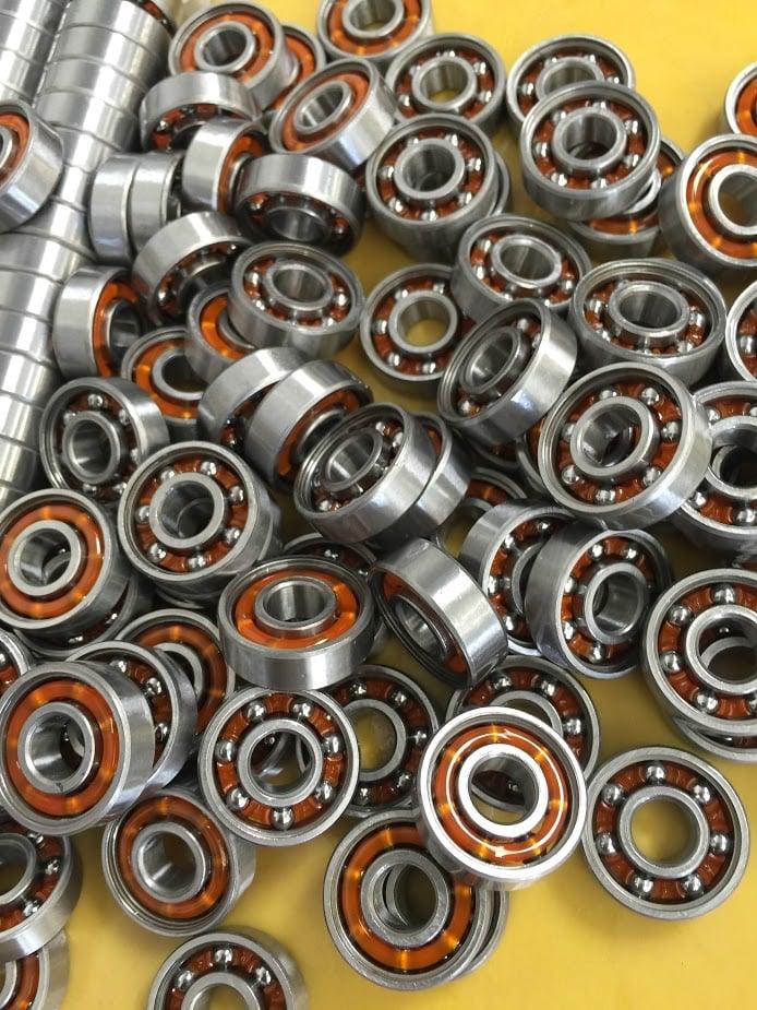 100-Pack Skate Ball Bearings - Nylon Cage - Open