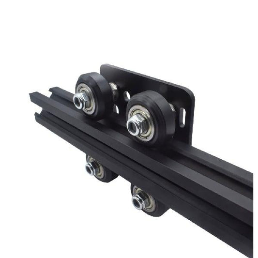 1000mm Black Anodized Aluminum V-Slot Gantry - Extrusion 2020 - Bearing Guide Plate
