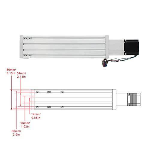 100mm Stroke CNC Linear Stage Motion Actuator X Y Z Axis Linear Slide Rail Aluminum Alloy Cross Sliding Table Linear Rail Guide SFU1605 Ballscrew+Nema23 57 Stepper Motor for CNC