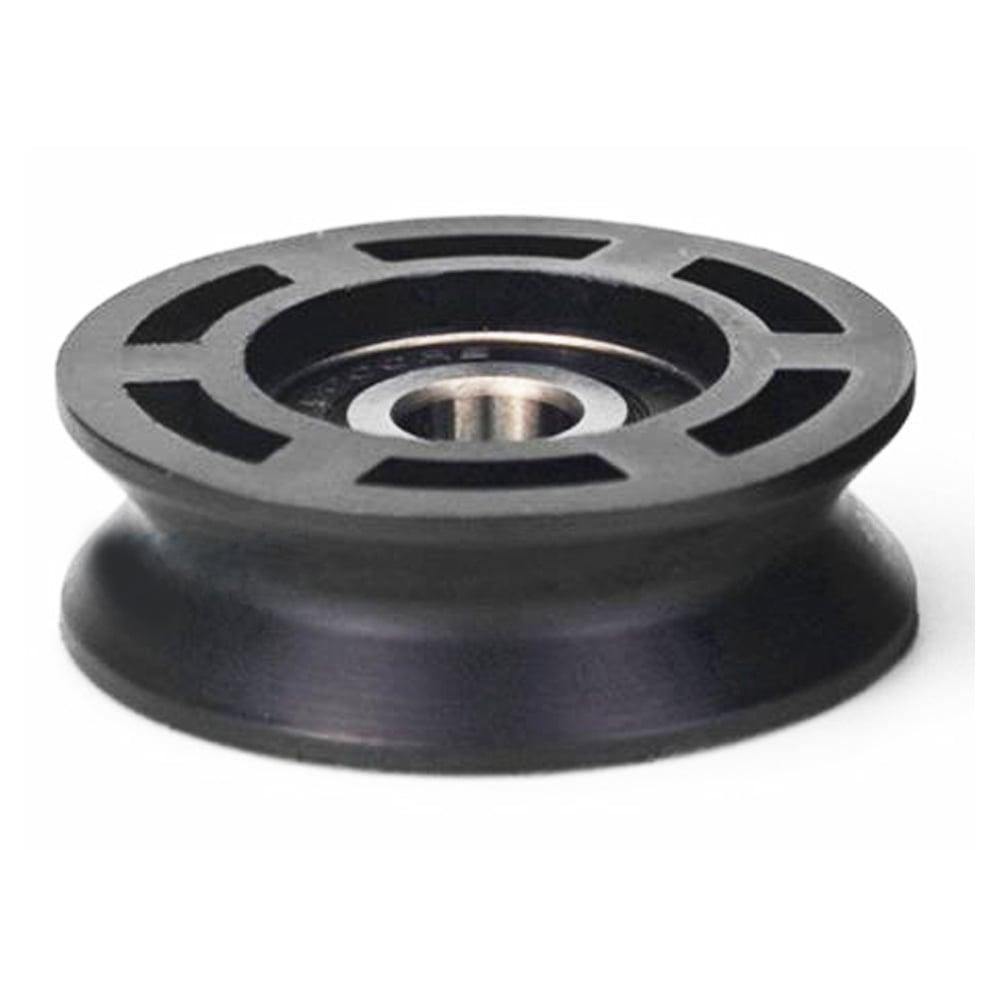 10mm Bore Bearing - 50mm Round Pulley V-Groove Track Roller Bearing 10x50x16mm