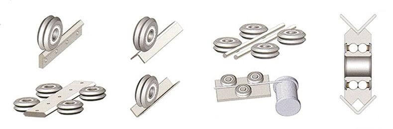 10x37x12x14mm V Groove Track Roller Bearing 8mm Wide