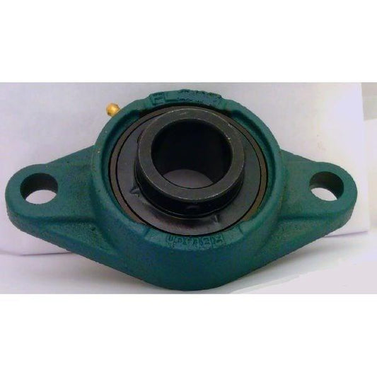 1/2" Bearing UCFL201-8 Black Oxide plated Insert + 2-Bolt Flanged Cast Housing Mounted Bearing