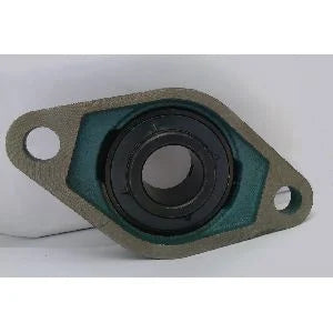 1/2" Bearing UCFL201-8 Black Oxide plated Insert + 2-Bolt Flanged Cast Housing Mounted Bearing