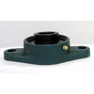 1/2" Bearing UCFL201-8 Black Oxide plated Insert + 2-Bolt Flanged Cast Housing Mounted Bearing