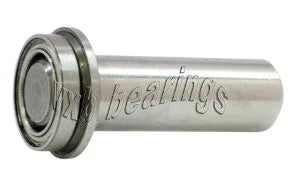 1/2" Flanged Ball Bearing - 1/4 diameter integrated 7/8 Axle