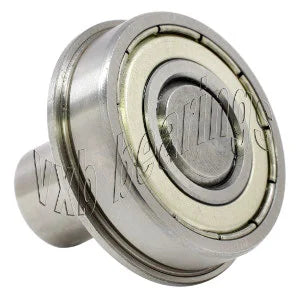 1/4" Flanged Ball Bearing - 1/8 diameter integrated 1/2 Axle