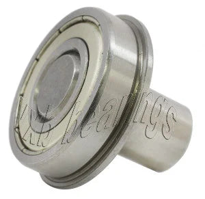 1/4" Flanged Ball Bearing - 1/8 diameter integrated 3/8 Axle
