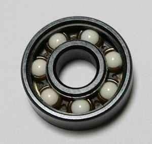 16 inline skate Ceramic Black Bearing:Sealed:ZrO2