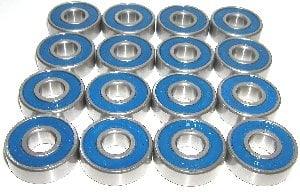 16 inline Skate Sealed Bearing Bronze Cage