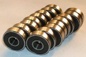 16-Pack Skate Ceramic Bearing 608-2RS Si3N4 - Sealed
