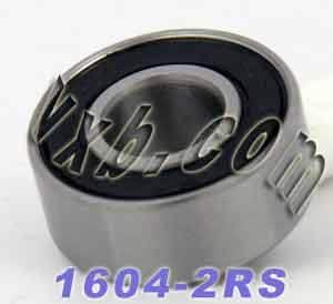 1604-2RS Sealed Bearing 3/8x7/8x11/32 inch Miniature