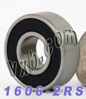 1606-2RS Sealed Bearing 3/8x29/32x5/16 inch Miniature
