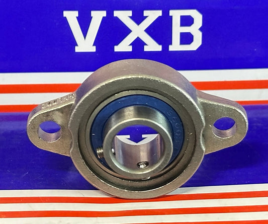 15mm Miniature Flanged Block Stainless Steel Mounted Bearing