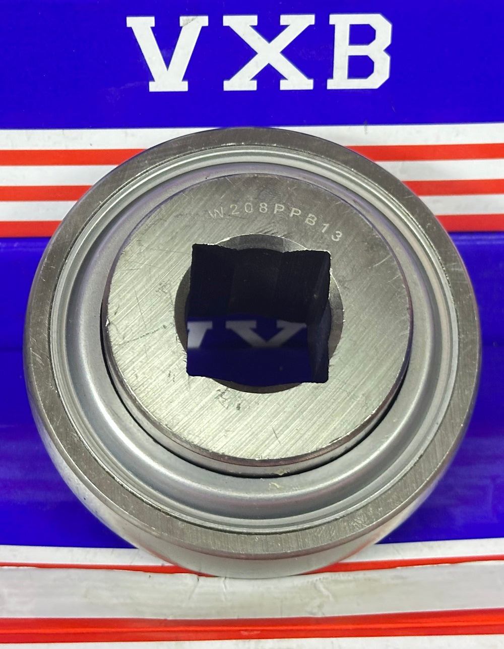 W208PPB13 Agriculture Heavy Duty Disc Harrow Bearing, 7/8" Square Bore, Non-Relubricable, Two Triple Lip Seals