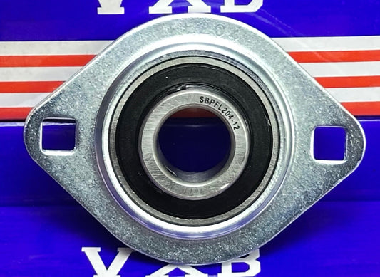 SBPFL204-12 3/4" Pressed Steel Bearing 2-Bolt Flanged Mounted Bearing