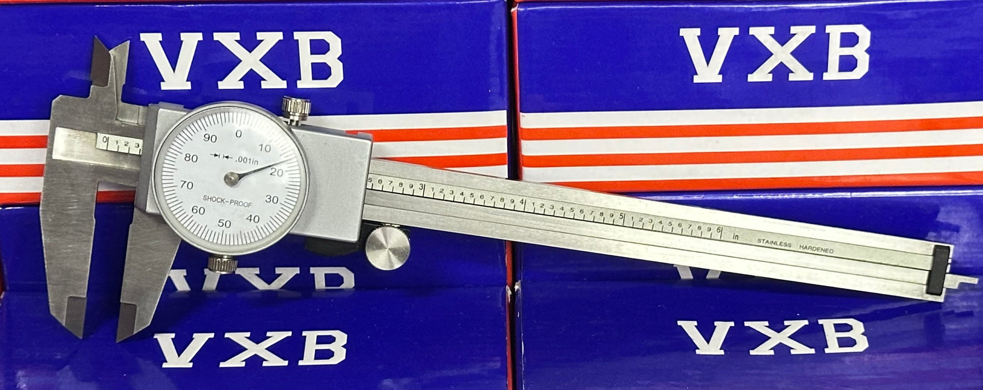 Old School Precision Dial Vernier Caliper Gauge Inch Measuring Tool 0-6"