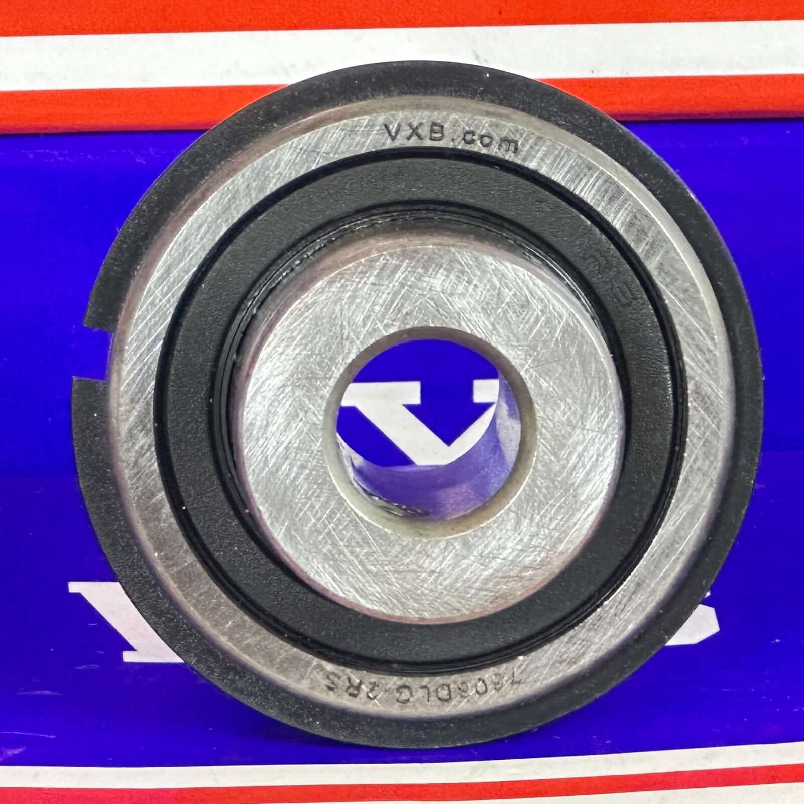 7608DLG-2RS Ball Bearing 1/2" Bore: 1-3/4" x OD - Snap Ring - Extended inner Ring