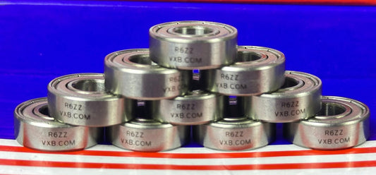 10-Pack Bearings R6ZZ 3/8" x 7/8" x 9/32" - Miniature