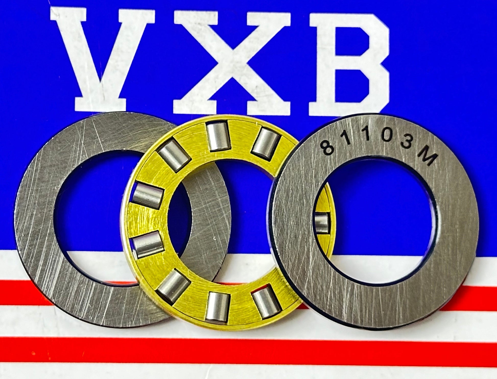 81103M Cylindrical Roller Thrust Bearing 17x30x9mm - Bronze Cage