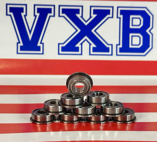 10-Pack Flanged Shielded Bearings 5x11x4 Miniature