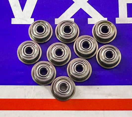 10-Pack Flanged Bearings 2x6mm Double Shielded 2x6x3 Miniature