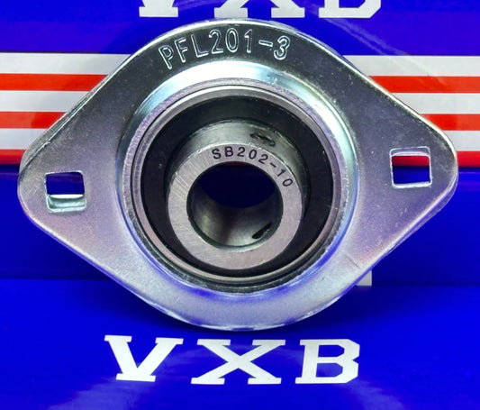 SBPFL202-10 5/8 Pressed Steel Bearing 2-Bolt Flanged Mounted Bearing